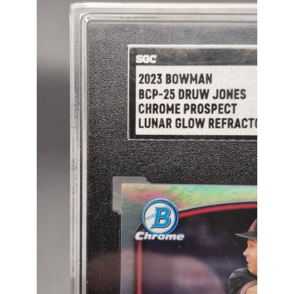 2023 Bowman Chrome Druw Jones #BCP25 Prospect Lunar Glow Refractor Graded SGC 10